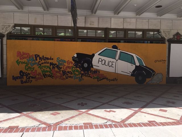 Completed mural by Mechi Shakur